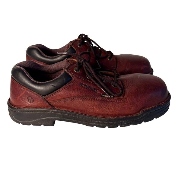 Wolverine Durashocks Shoes Mens sz 11 Brown Leather Steel Toe Work ASTM F2413-11 - Picture 1 of 8
